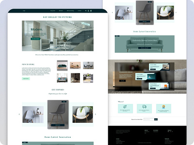 Furniture Website Landing Page