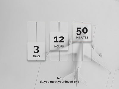 DailyUI challenge: Countdown Timer #014 app challenge countdown dailyui figma glassy graphic design timer transparent ui webpage white