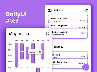 DailyUI challenge: Calendar #038 038 calendar challenge clean design dailyui figma graphic design illustration logo minimalism mobile app ui