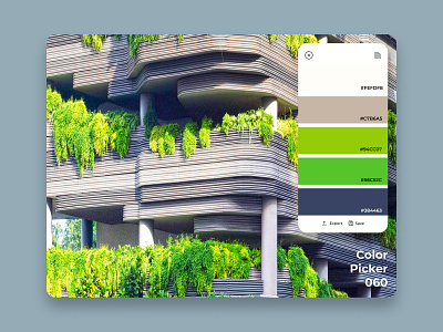 DailyUI challenge: Color picker #060 060 architecture bright colors color picker dailyui dailyui060 figma graphic design ui unsplash