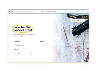 Hotel booking #067 booking challenge dailyui figma toolkit ui website wireframe