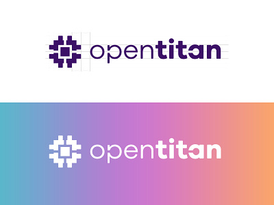 OpenTitan Logo brand branding brandmark identity logo symbol typography