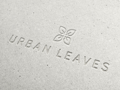 Urban Leaves brand brandmark identity leaves logo symbol urban
