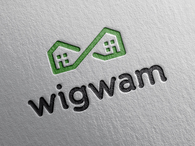 wigwam brand brandmark house identity logo symbol