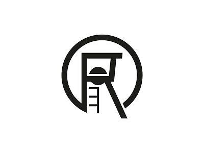 Mining Tower brand brandmark logo silhouette symbol tower