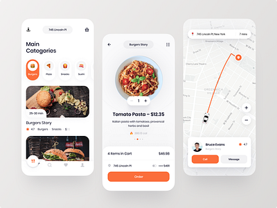 Food delivery design concept adobe xd art branding design figma illustration logo ui ux vector