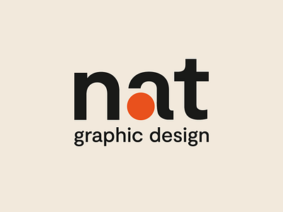 logo design for "nat graphic design" branding design graphic design logo swissdesign typography vector