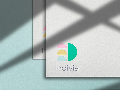 Indivia - Logo brand identity branding colorful geometric graphic design logo minimalist modern shape update