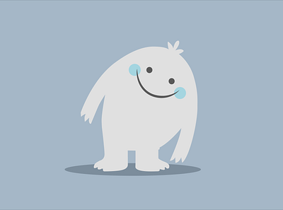 Remy the Yeti from Sago Mini apple pencil illustrator ipad sago mini yeti