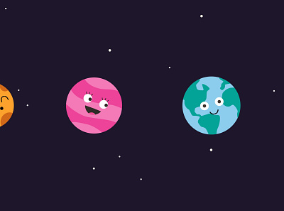 Sago Mini Planets: Venus & Earth illustrator ipad planets solar system