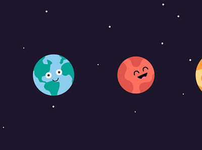 More planets illustrator ipad