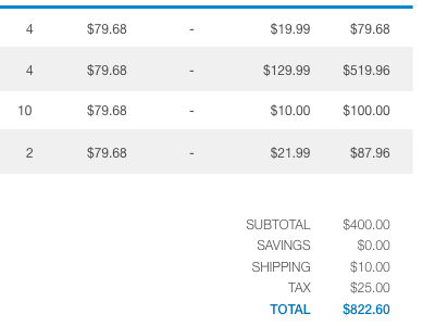 Lemonstand Invoice