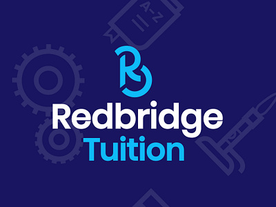 Redbridge Tuition Final Logo Mark blue branding education logo school school logo tuition