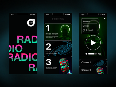 Radio mobile app app design interface mobile ui ux