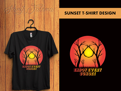 Sunset T-Shirt Design design fassion sunset lover sunset t shirt design t shirt t shirt design