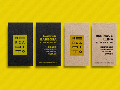 Mercadito Branding - Cards branding cards food