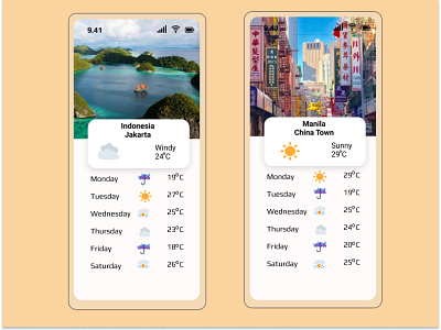Minimalist Weather Apps for Mobile app apps branding dribbleshoot graphic design ios minimalist ui uiux weatherapps