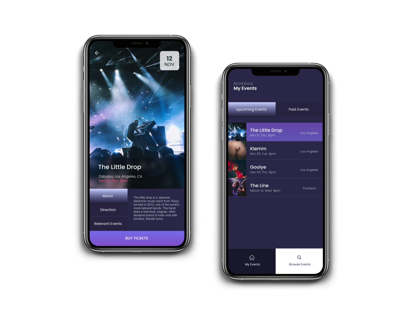 Concert App by Sunvera Software on Dribbble