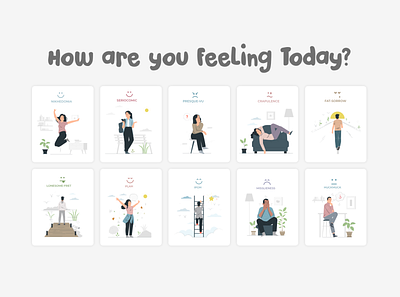 How are you Feeling Today branding design illustration