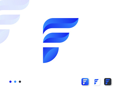 Modern F Letter -  logo Design