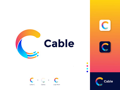 Modern C Letter | Cable - Logo Design.
