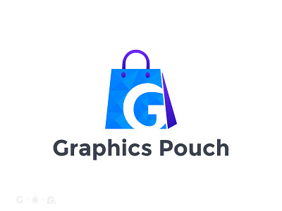 Negative Space | G Letter | Graphics Pouch -Modern logo design. brand identity design branding branding identity gradient logo graphic design graphics logo letter logo logo logo design logo designer logo maker logo vector modern g letter modern logo negative space pouch logo