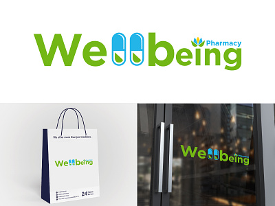 Modern Wellbeing Pharmacy Branding | Medical | - logo Design