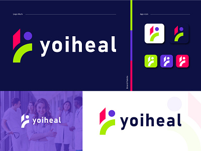 Modern Y Letter | Yoiheal Branding | Medical - Logo Design.