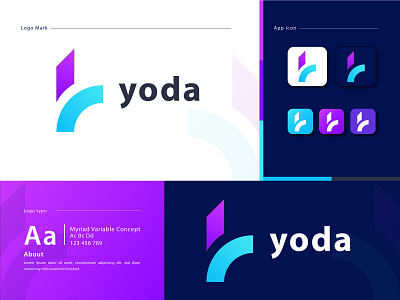 Modern Y Letter | Yoda - Logo Design brand identity design branding branding identity design graphic design illustration letter logo logo logo design modern logo ui vector y letter logo y letter monogram yoda