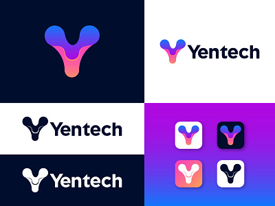 Modern Y Letter | Tech | Technology - logo Design brand identity design branding branding identity design graphic design illustration letter logo logo logo design minimalist modern tech technology ui vector y letter yentech