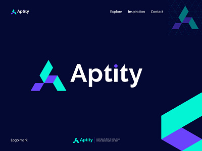 Modern A Letter | Aptity - logo Design