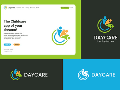 Kids | Child | Daycare | software | Nursery | logo Design agency associations branding c care child children clinic day education fundraiser healthy kids kindergarten letter logo logo design nursery protection school