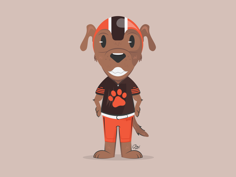 Chomps, Cleveland Browns Mascot by Derek Ward on Dribbble