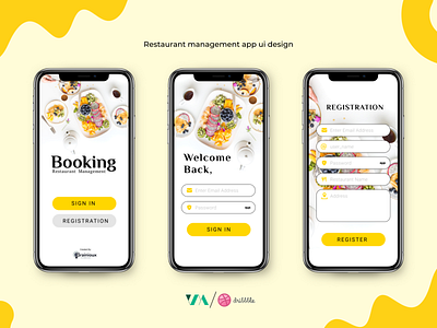 Restaurant management app ui design... by vinus mavani on Dribbble