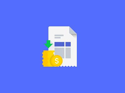 Collection and Invoice material style icon