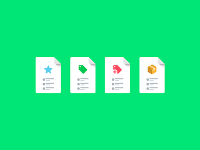 Documents and reports material style icons
