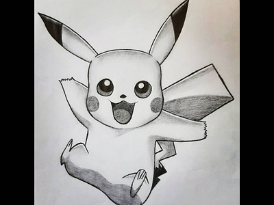 pikachu art artist color design designer graphite hand drawing pencil pencil art pikachu pokemon