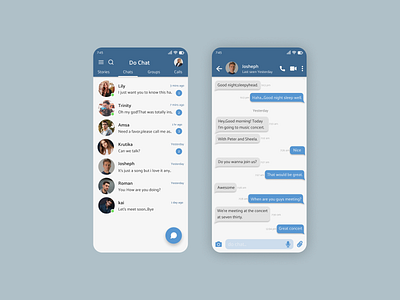 Chatting app UI