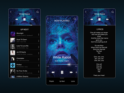 Music app UI