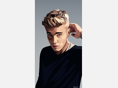 Vector Art ( Justin Bieber ) adobe illustrator art artist color design designer digital art fan art illustration jb justin bieber singer vector vector art vector face art