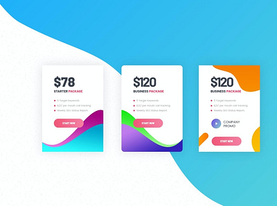 Business Pricing Table UI Template PSD price pricedesign ux ux design