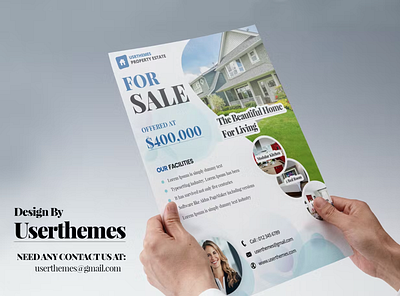 Modern Real Estate Flyer Design Templates branding design flyer graphic design illustration logo price pricedesign ui ux ux design vector