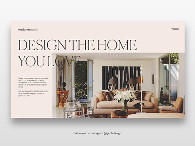 Interior Design Company, Web Design