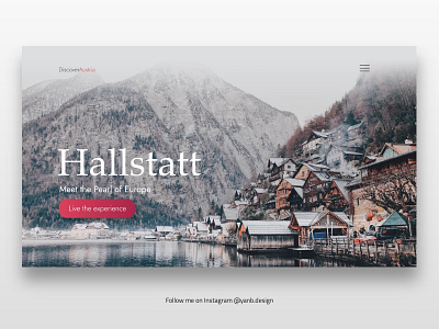 Discover Hallstatt, The pearl of Europe, Web Design austria design designers graphic design illustration logo new york ui vector web design