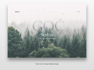 Discover Serbia, Web Design Exploration branding design graphic design illustration web design web designer