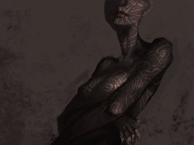 Tattoo Lady Sketch