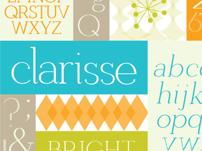 clarisse type specimen specimen type design