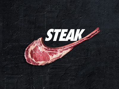 Just Eat It! branding design logo meat nice nike poster steak typography web