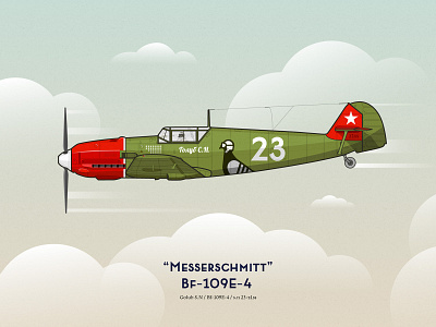 "Messerschmitt" Bf-109E-4 *captured