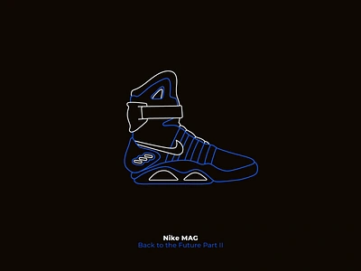 Nike MAG | Back to the Future II ai art back to the future creative design draw dribble illustration kicks lineart nike nike air nike mag poster sneaker sneakers vector vectorart